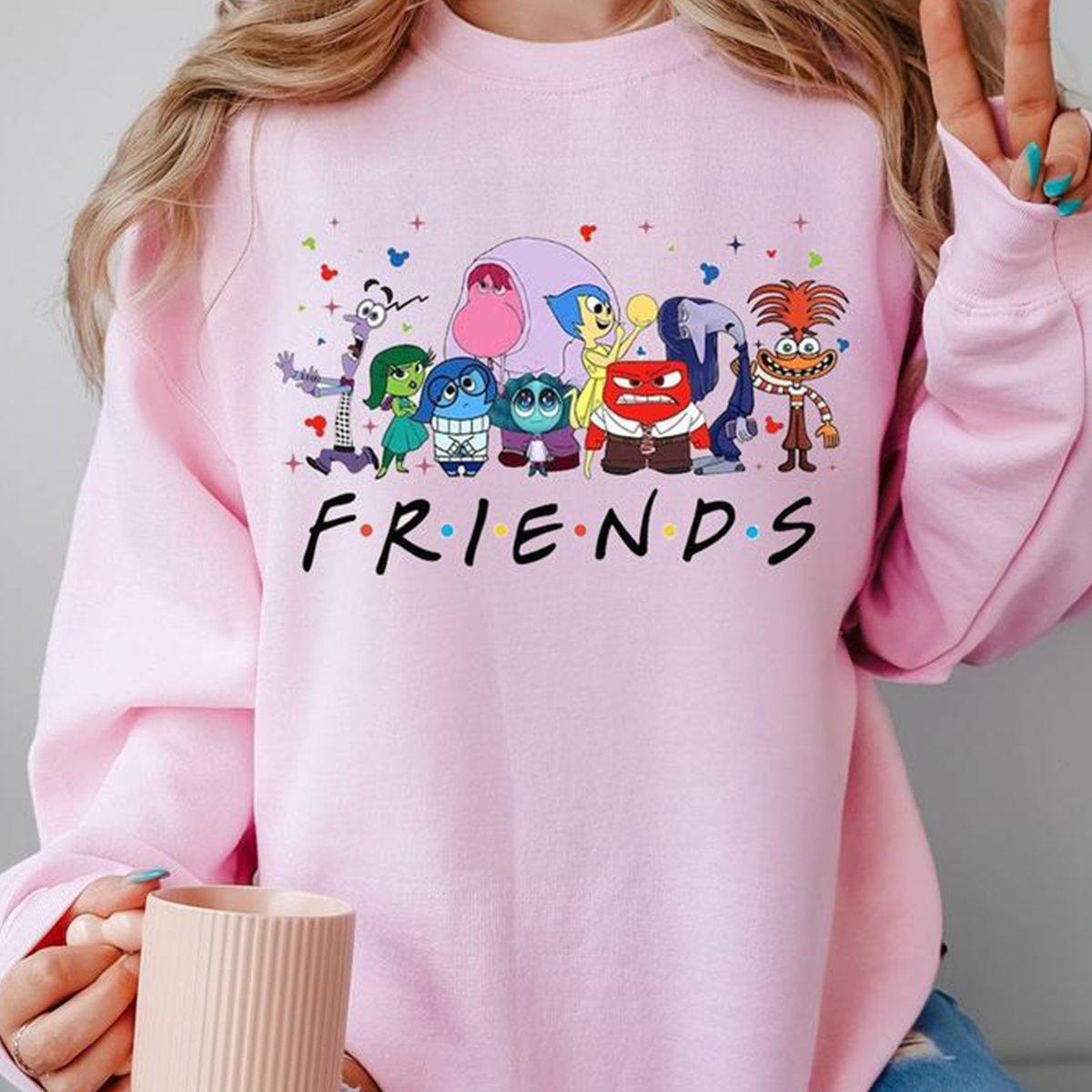 Friends It's Okay To Feel All The Feels Mental Health Emotional T-Shirt,Crewneck,Hoodie,TS-C-591