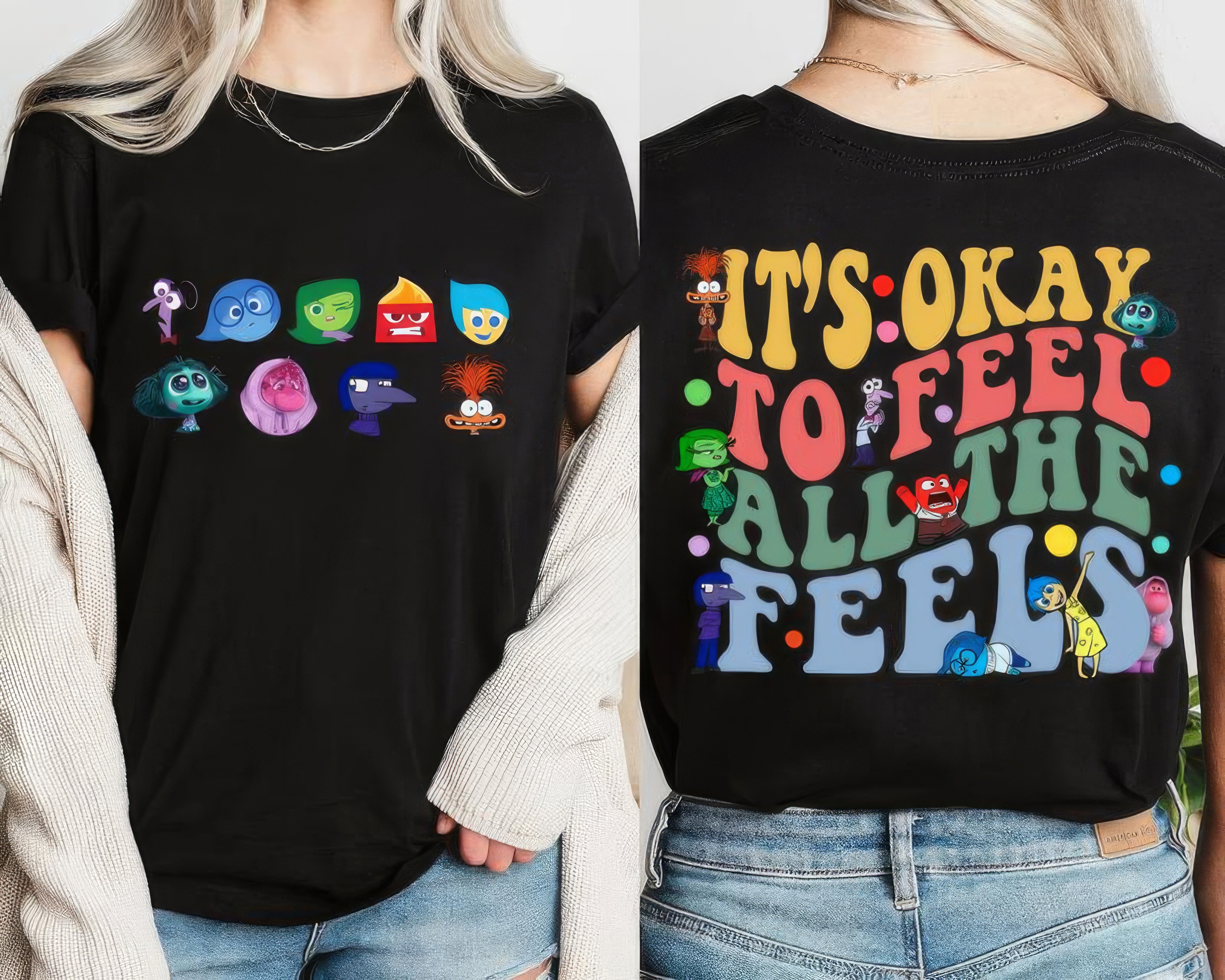 It's Okay To Feel All The Feels Emotional Support T-Shirt,Crewneck,Hoodie,TS-C-647