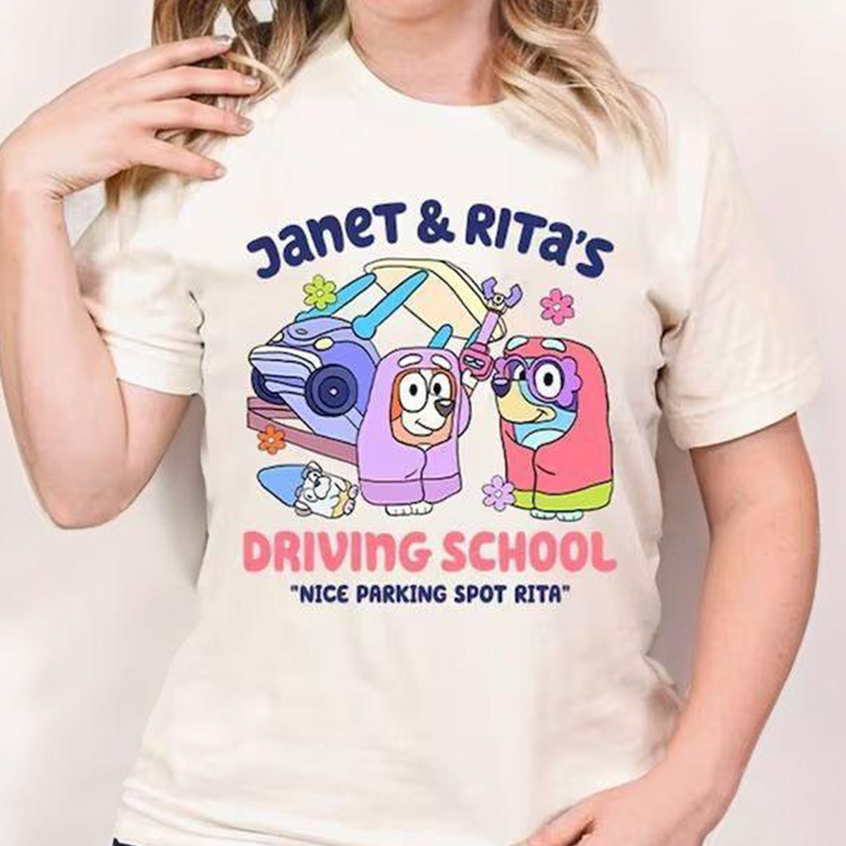 Rita And Janet Driving School Blvey Shirt Bluey Family T-Shirt,Crewneck,Hoodie,TS-C-529