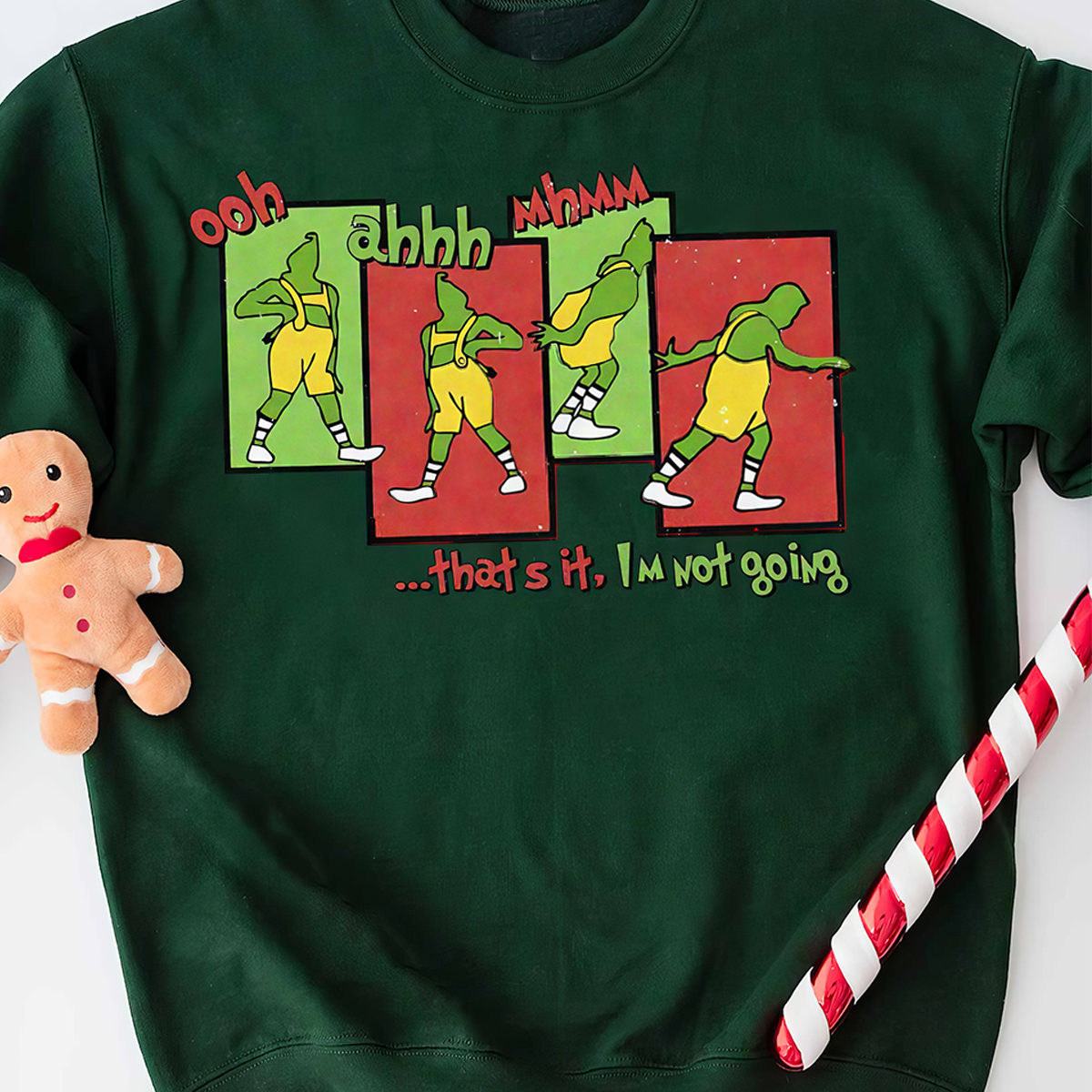 Grinch Ooh Aaah Mhmm T-Shirt,Crewneck,Hoodie For Gift,TS-C-367