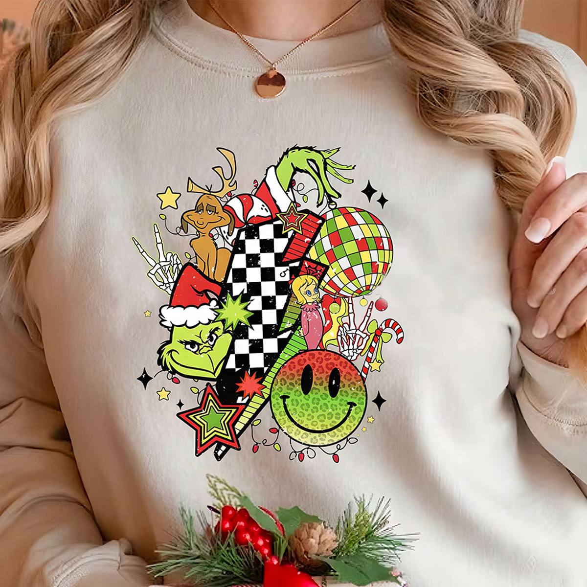 Grinch And Friends Christmas T-Shirt,Crewneck,Hoodie For Gift,TS-C-381