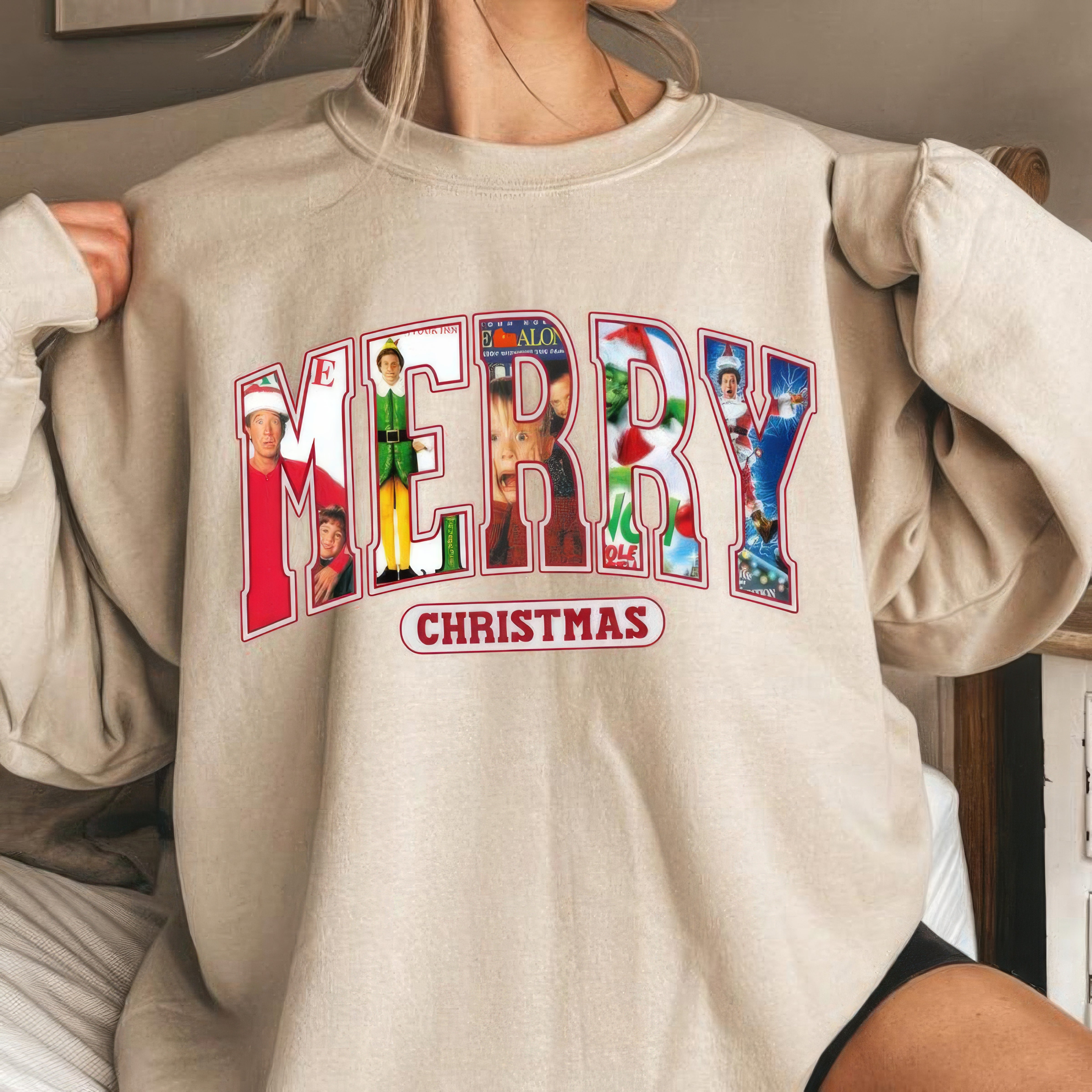 Home Alone Merry Christmas 90s Movies T-Shirt,Crewneck,Hoodie,Christmas Gift For Movies Lovers,H-C-700