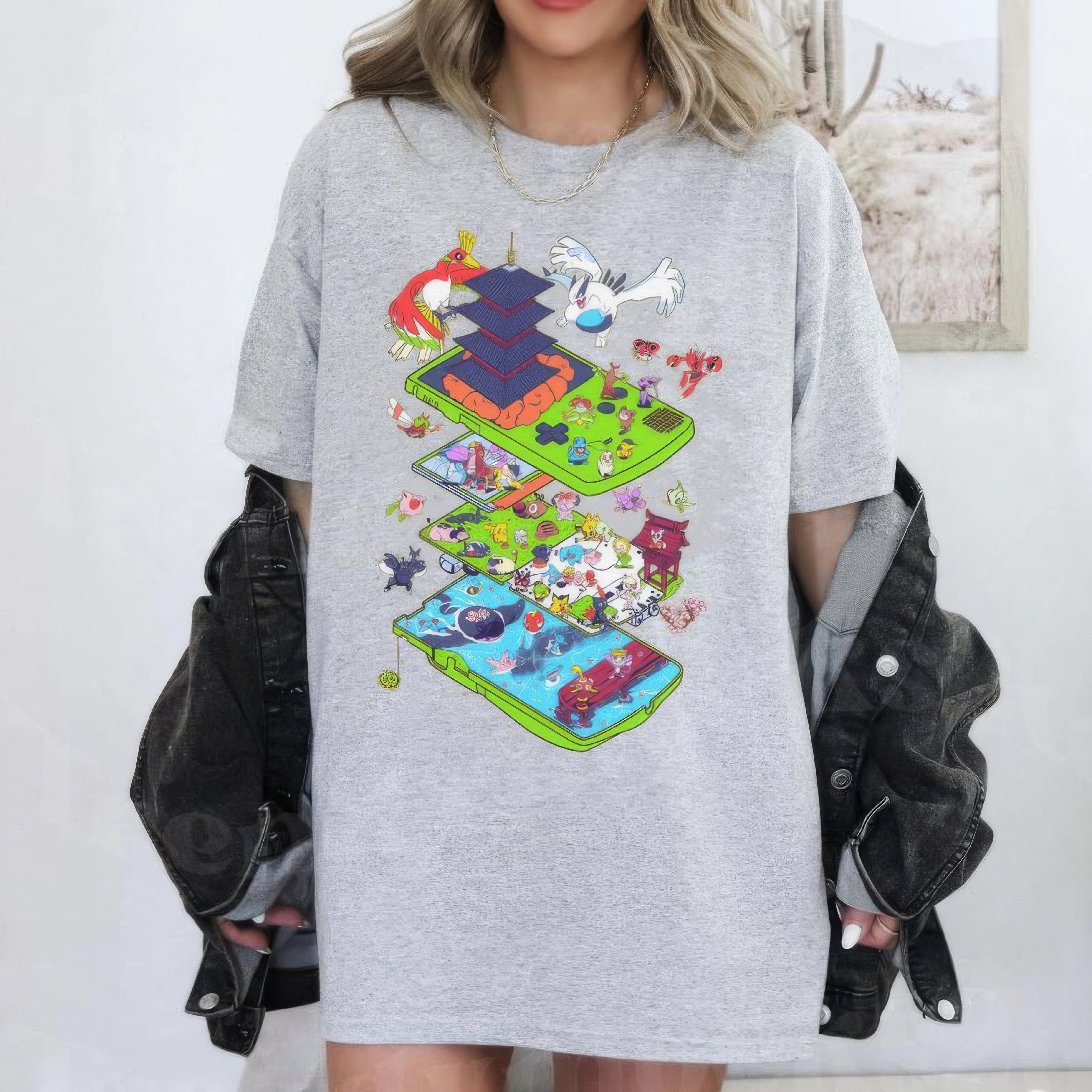 Retro Game Pokemon Unisex T-Shirt,Crewneck,Hoodie,For Pokemon Lovers,H-C-1033