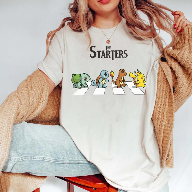 The Starters Poke Shirt,Abbey Road Pokes Crossover Vintage Unisex Crewneck,Hoodie,TS-C-486