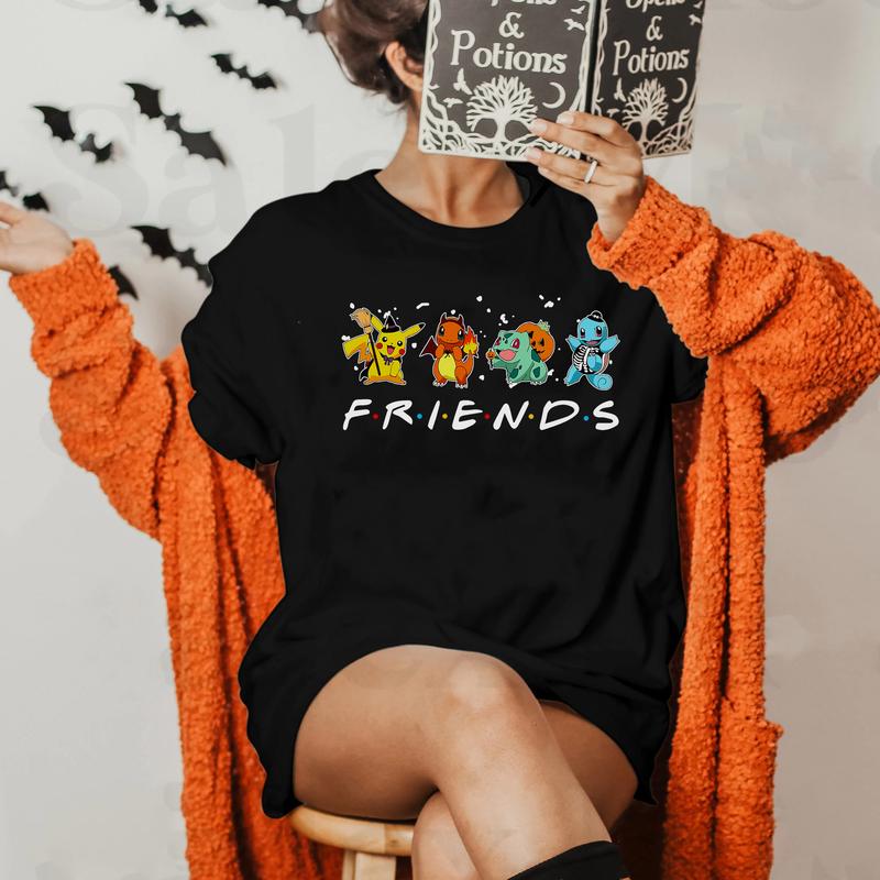 Friends Halloween POkemon Legends Unisex T-Shirt,Crewneck,Hoodie,H-C-739