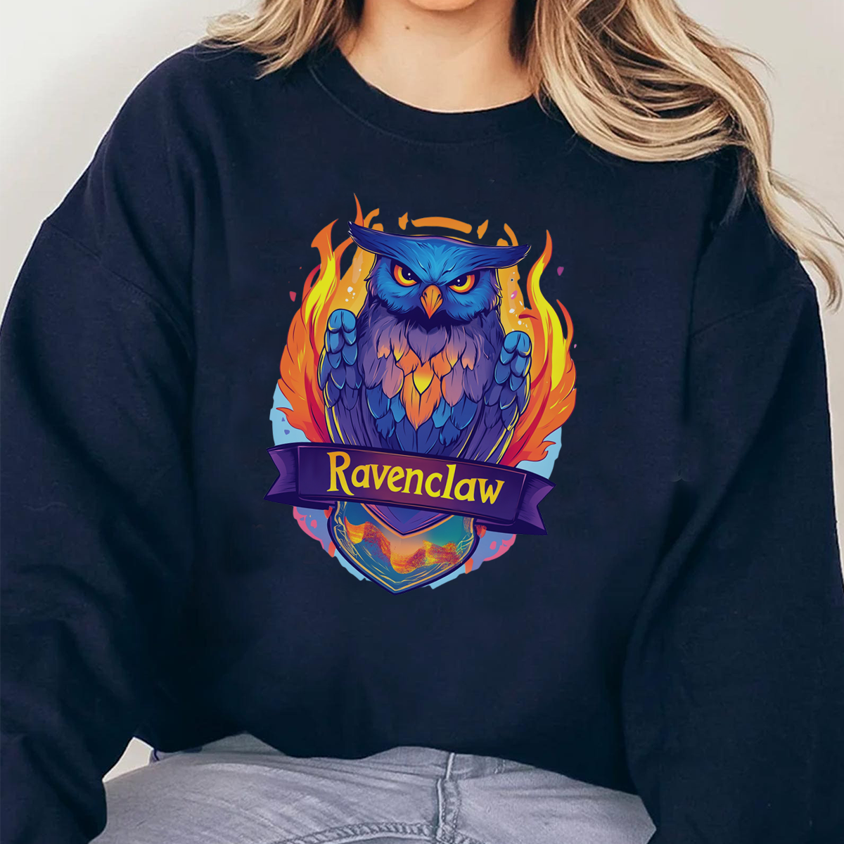 Harry Potter Four Houses Animal Crest Magic Academy Collaboration T-Shirt,Crewneck,Hoodie,H-C-698