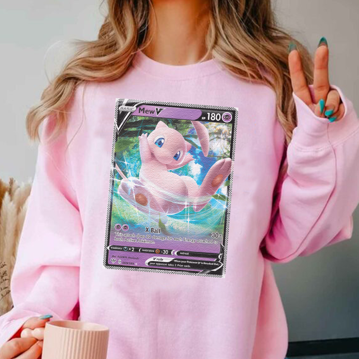 Personalized Pokémon Fabric Trading Card D2 Patch Suture Unisex Crewneck,Perfect Gift for Fans Friends,P-C-17