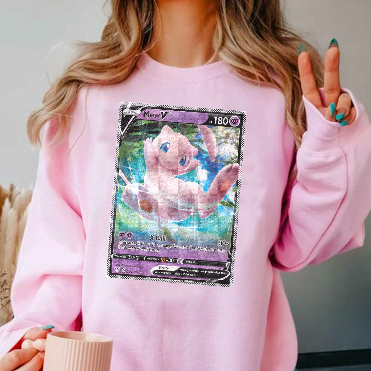 Personalized Fabric Trading Card D2 Patch Suture Unisex Crewneck,Perfect Gift for Fans Friends,P-C-17