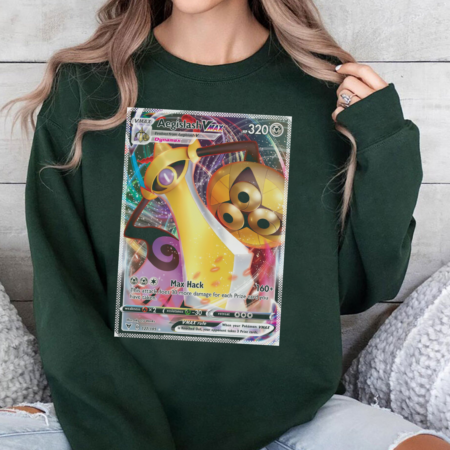 Personalized Fabric Trading Card D1 Patch Suture Unisex Crewneck,Perfect Gift for Fans Friends,P-C-11