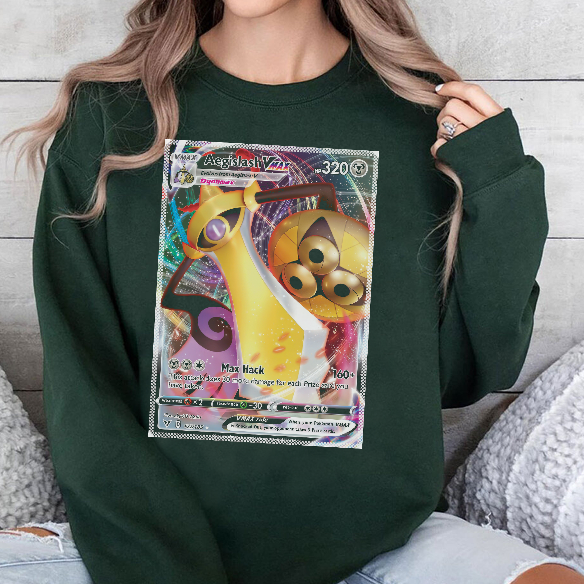 Personalized Pokémon Fabric Trading Card D1 Patch Suture Unisex Crewneck,Perfect Gift for Fans Friends,P-C-11