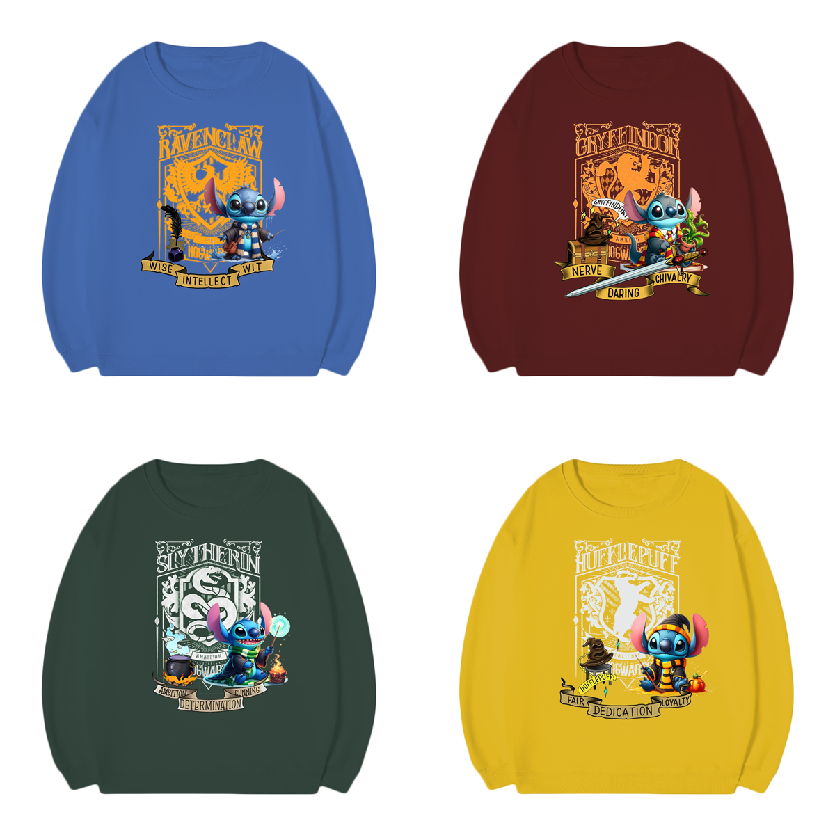 Cute Stitch×Harry Potter Hogwarts T-shirt,Crewneck,Hoodie,Gift For Halloween,H-C-566