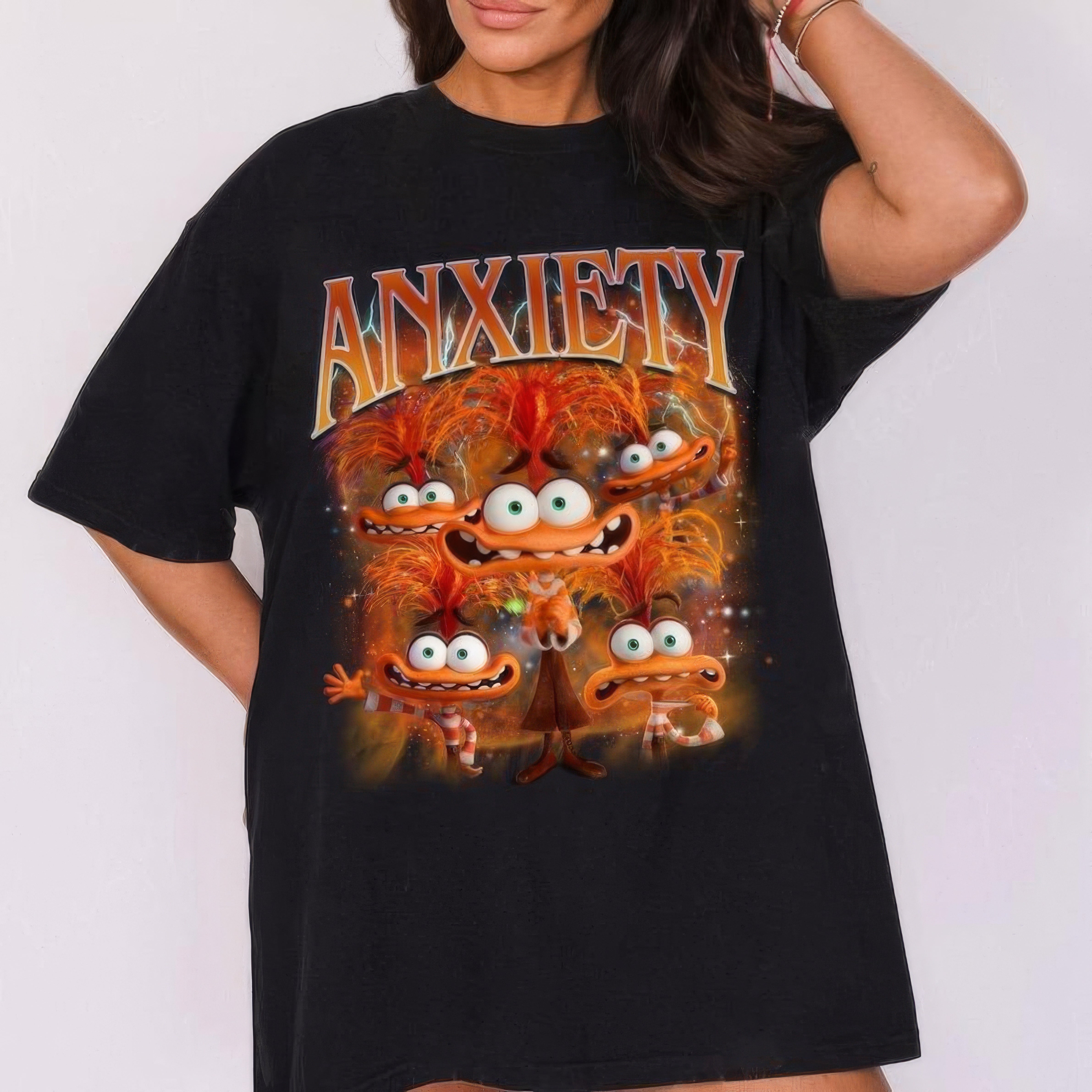 Everything ls Fine Anxiety Inside Out 2 Emotions T-Shirt,Crewneck,Hoodie,TS-C-612