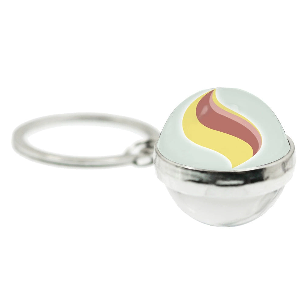 Mega Evolution 20MM Double-Sided Spherical Keychain,A Perfect Gift for Friends and Family,010
