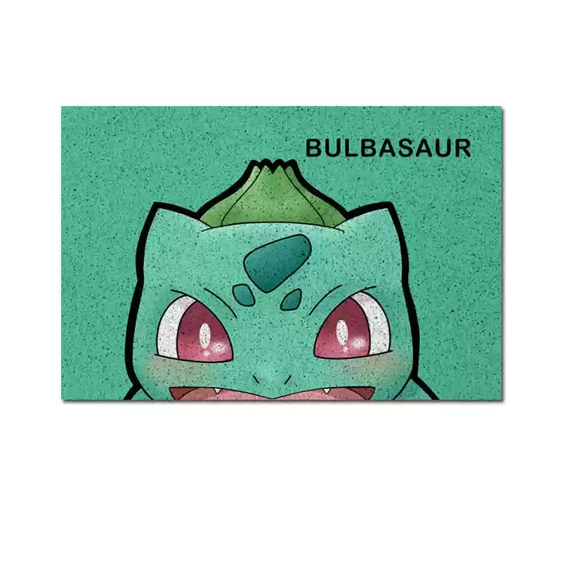 Bulbasaur Pokémon Silky Loop Entrance Mat,Perfect for Fans,B-C-1091