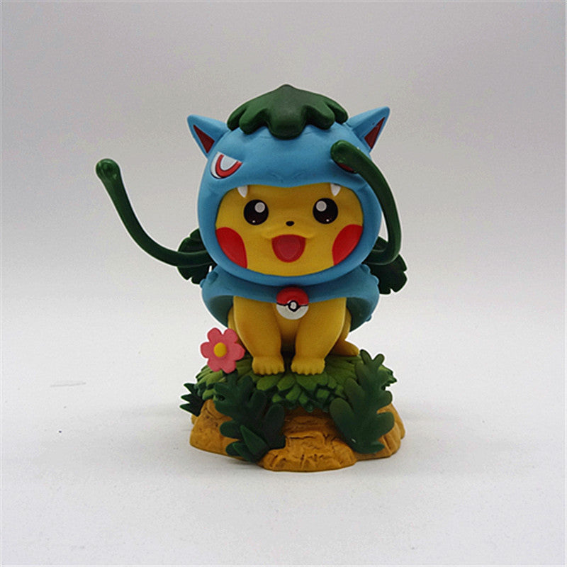 Cosplay Pikachu Figure Collectible Statue,Gift For Anime Lovers,B-C-1064