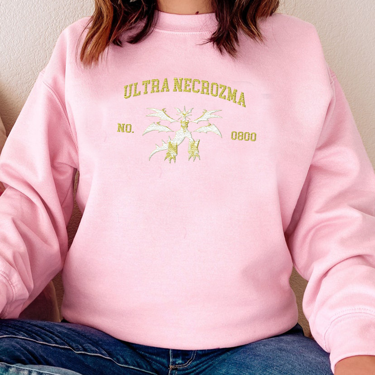 Ultra Necrozma Adorable Anime-Themed Embroidered T-Shirt,Crewneck,Hoodie-Trendy Versatile and a Thoughtful Gift for Friends,H-C-1730