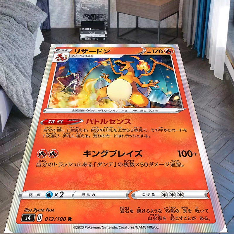 Charizard,Charmeleon,Charmander,and Dragonite Pokémon Throw Blanket,Soft and Cozy,A Must-Have for Dragon Fans,B-C-1075