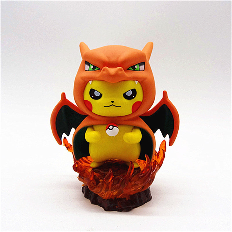 Cosplay Pikachu Figure Collectible Statue,Gift For Anime Lovers,B-C-1064