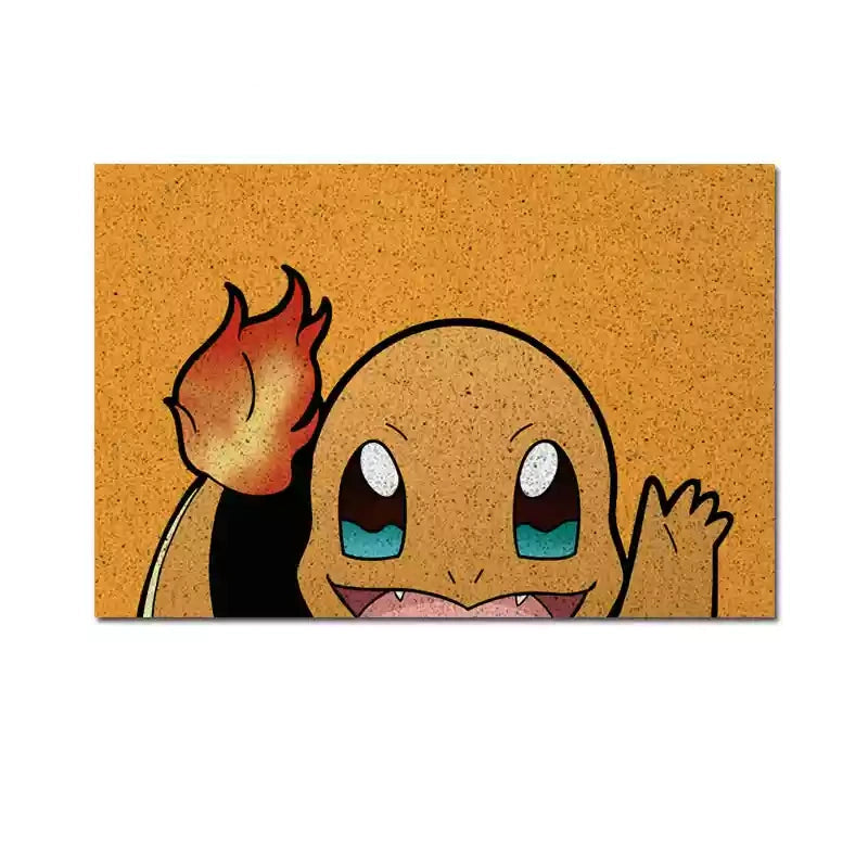Charmander Silky Loop Entrance Mat,Perfect for Fans,B-C-1090
