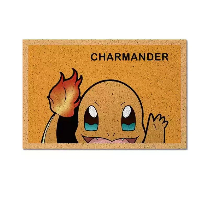 Charmander Pokémon Silky Loop Entrance Mat,Perfect for Pokémon Fans,B-C-1090