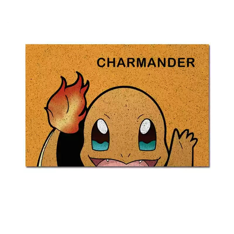 Charmander Silky Loop Entrance Mat,Perfect for Fans,B-C-1090
