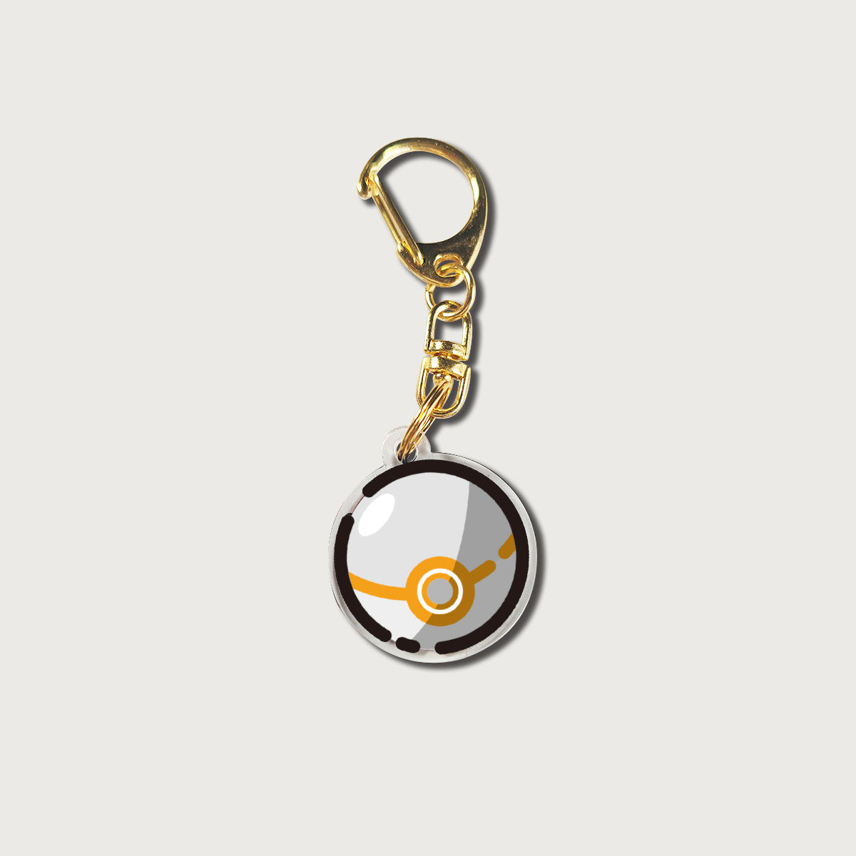 Pokémon Poké Ball Keychain - Double-Sided Acrylic DIY Cartoon Anime Creative Accessory,006