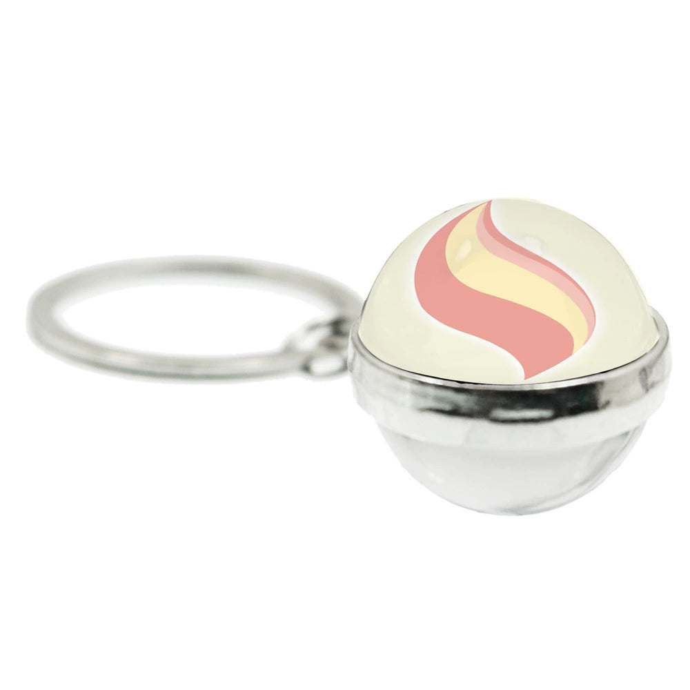 Mega Evolution 20MM Double-Sided Spherical Keychain,A Perfect Gift for Friends and Family,010