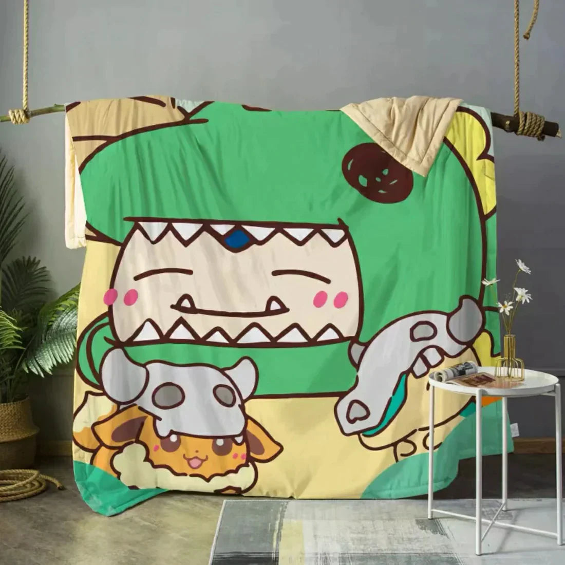 Super Soft & Adorable Pokémon Plush Throw Blanket – Cozy,Vibrant,and Perfect for Fans of All Ages,B-C-766