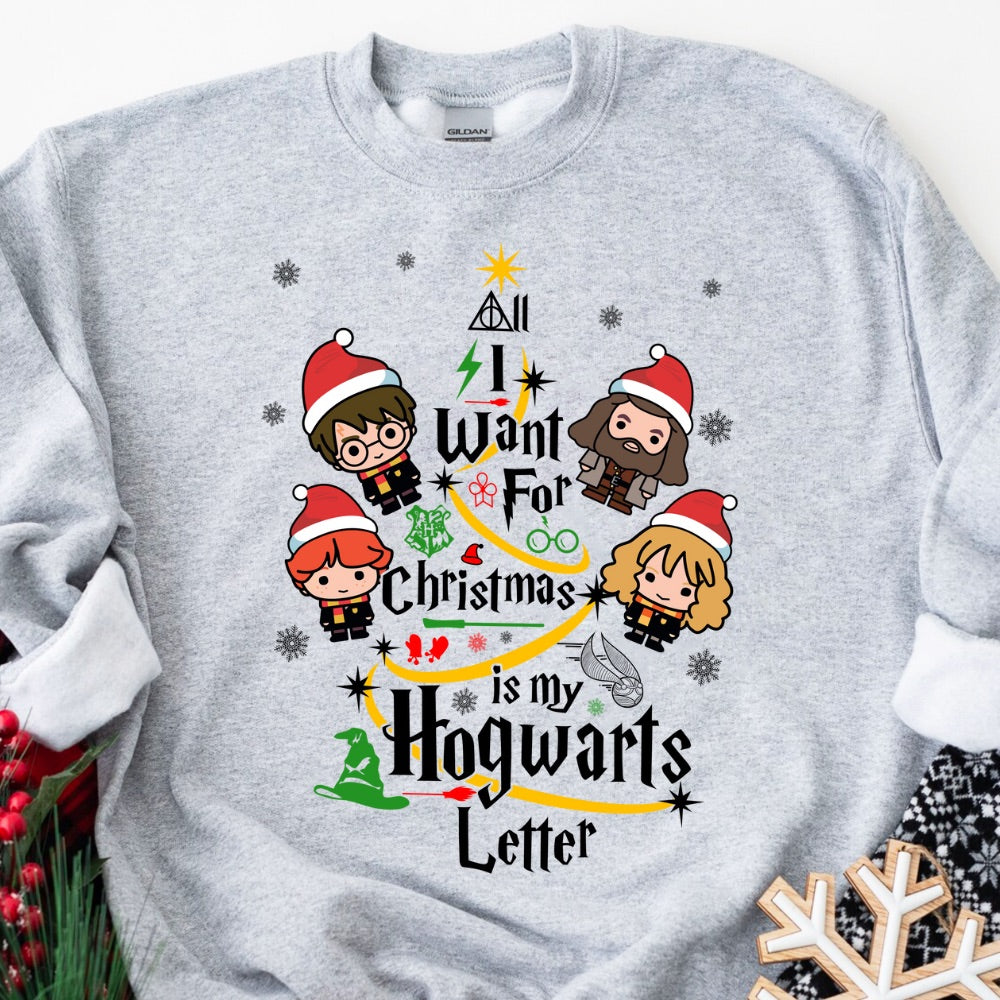 All I Want For Christmas Is My Hogwarts Letter T-Shirt,Crewneck,Hoodie,TS-C-316