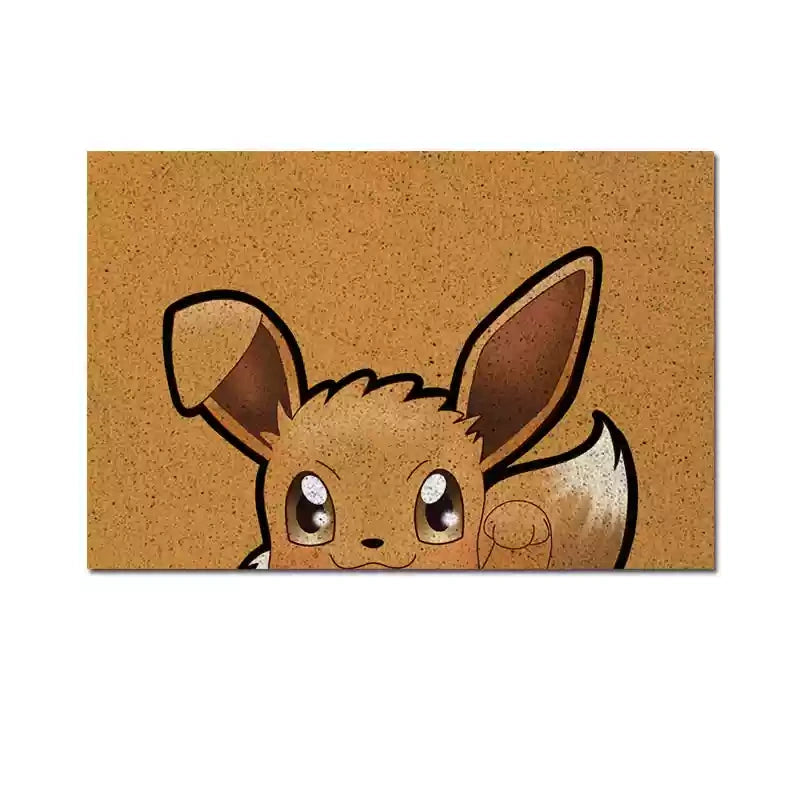 Eevee Anime Silky Loop Entrance Mat,Perfect for Anime Fans,B-C-1092