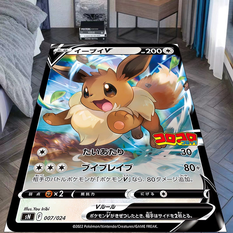 Eevee Evolution Blanket–Featuring Ice,Fairy,and Psychic Types,a Must-Have for Fans,B-C-1074