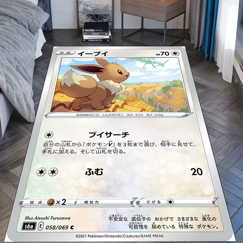 Eevee Evolution Blanket–Featuring Ice,Fairy,and Psychic Types,a Must-Have for Fans,B-C-1074