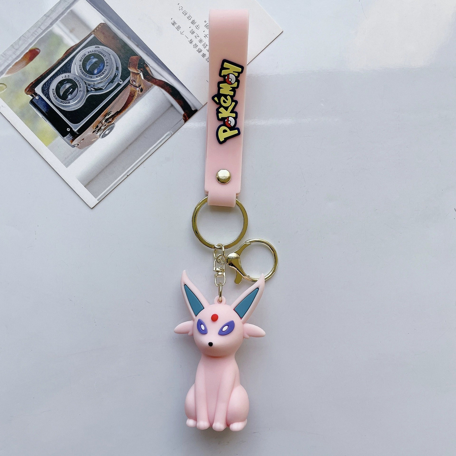 Pokémon 3D PVC Keychain - Cute Anime Collectible,Perfect Gift for Fans,003