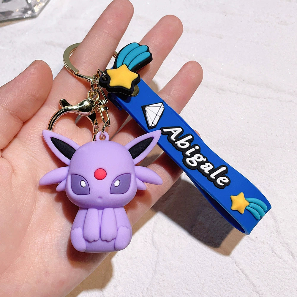 Cartoon Pikachu Keychain Accessory,Cute Backpack Pendant Gift,008