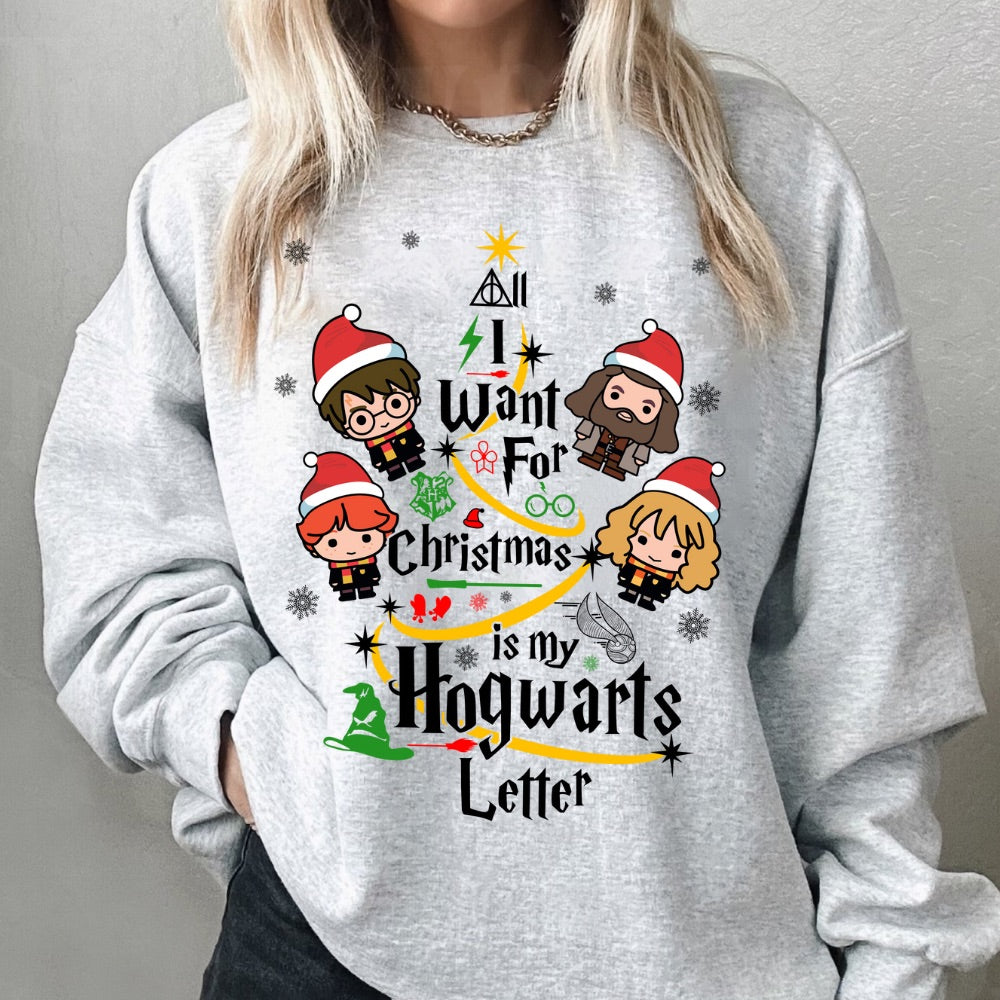 All I Want For Christmas Is My Hogwarts Letter T-Shirt,Crewneck,Hoodie,TS-C-316