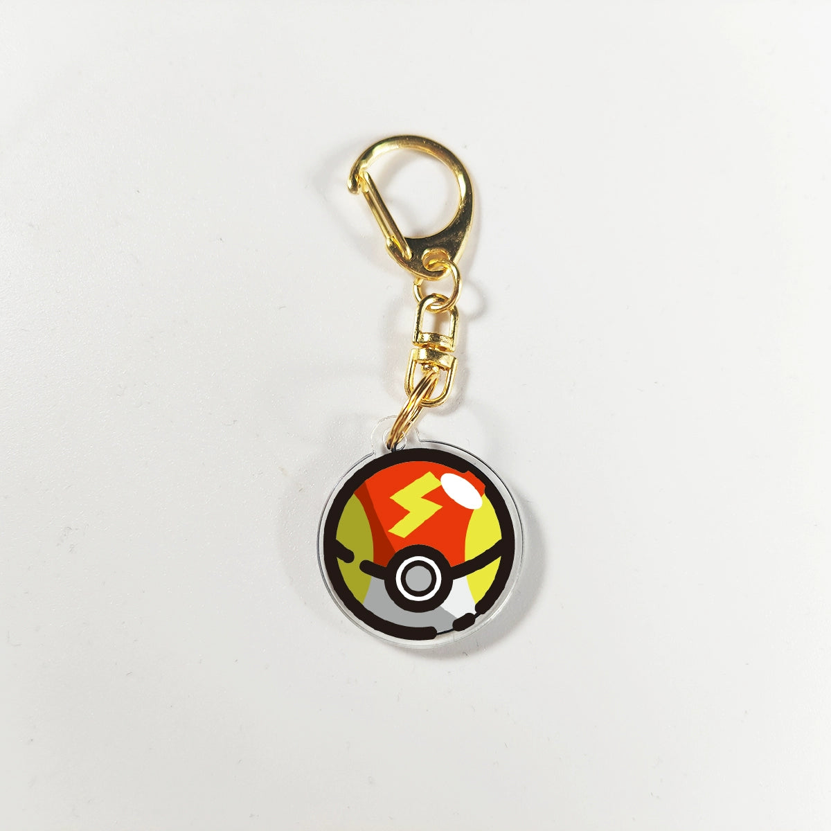 Pokémon Poké Ball Keychain - Double-Sided Acrylic DIY Cartoon Anime Creative Accessory,006