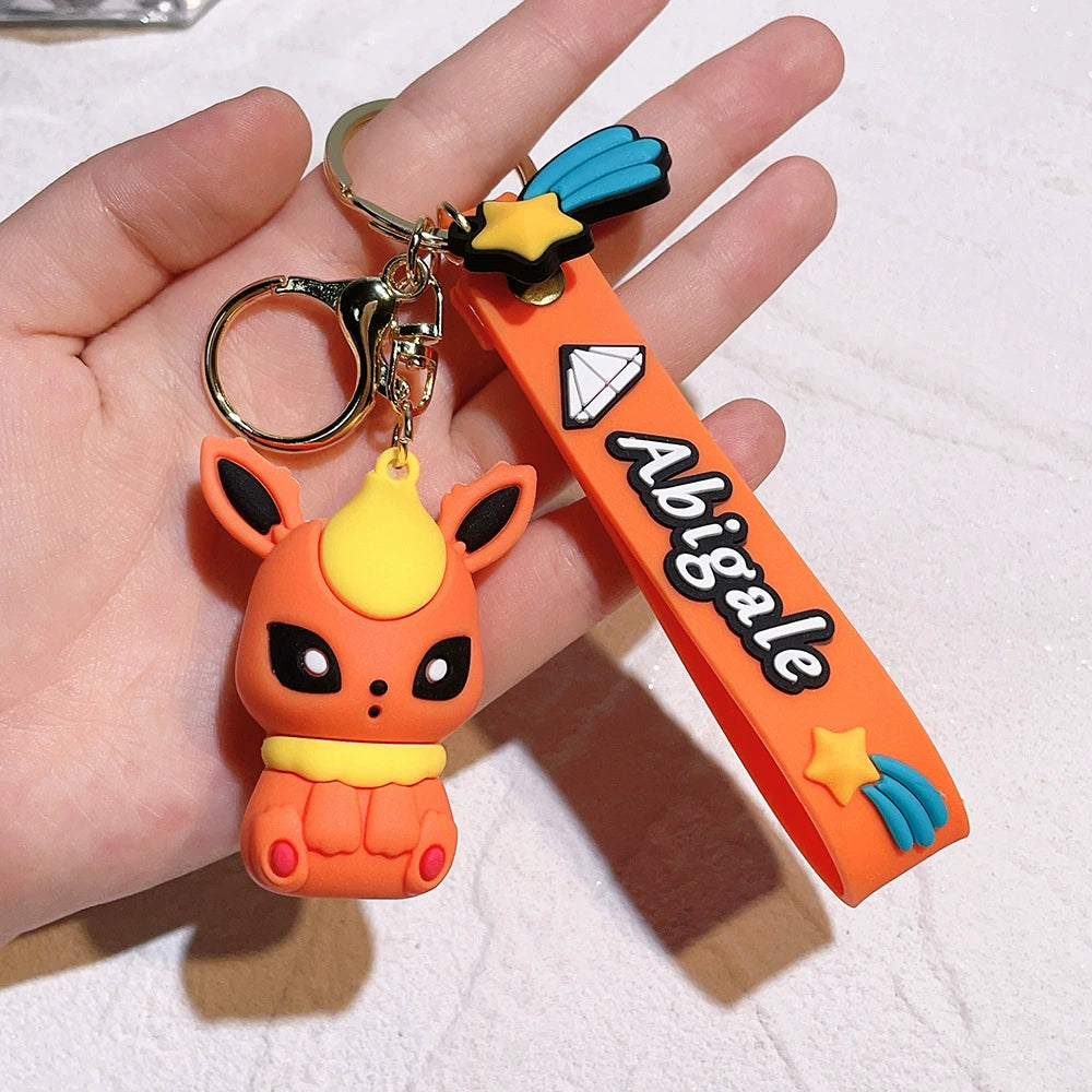 Cartoon Pikachu Keychain Accessory,Cute Backpack Pendant Gift,008