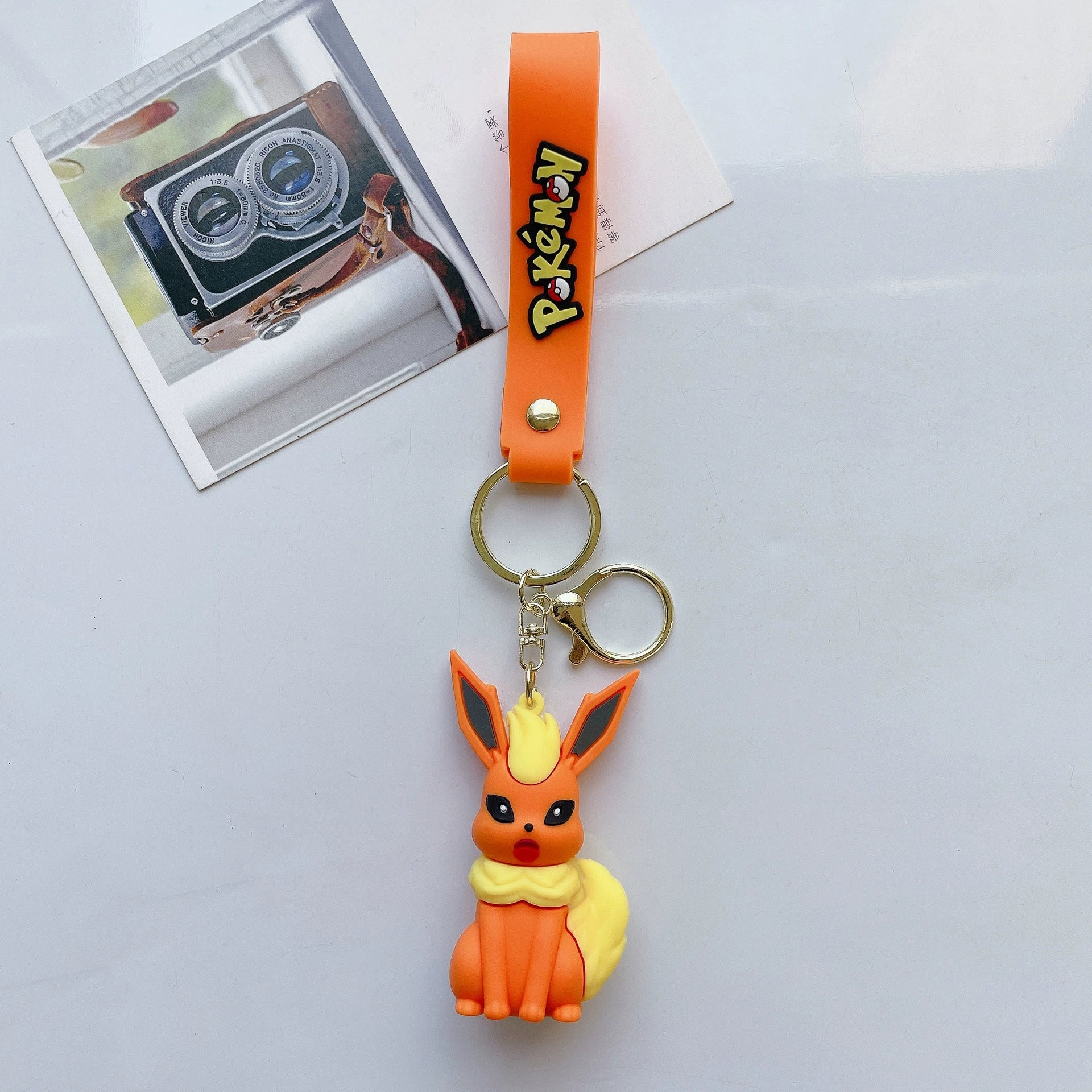 Pokémon 3D PVC Keychain - Cute Anime Collectible,Perfect Gift for Fans,003