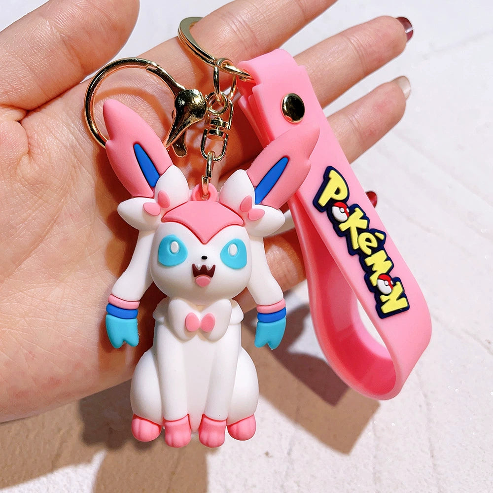 Cartoon Pikachu Keychain Accessory,Cute Backpack Pendant Gift,008