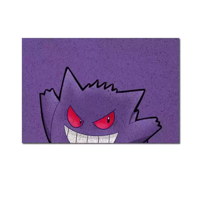 Gengar Pokémon Silky Loop Entrance Mat,Perfect for Pokémon Fans,B-C-1088