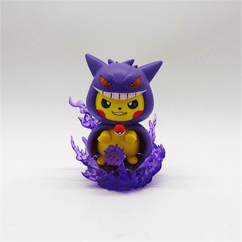 Cosplay Pikachu Figure Collectible Statue,Gift For Anime Lovers,B-C-1063