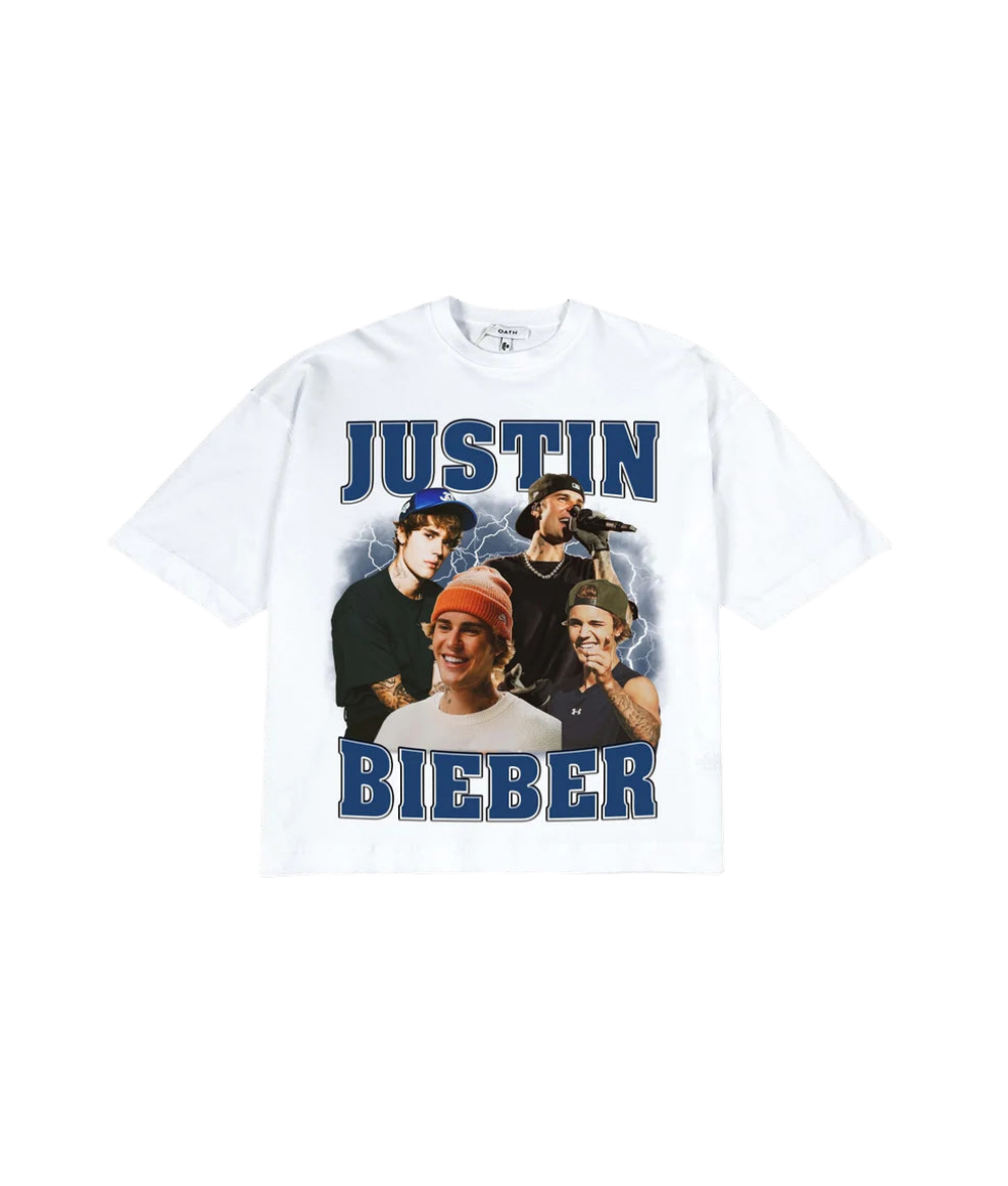 T-shirt JUSTIN BIEBER, col ras du cou, sweat à capuche, HP-065