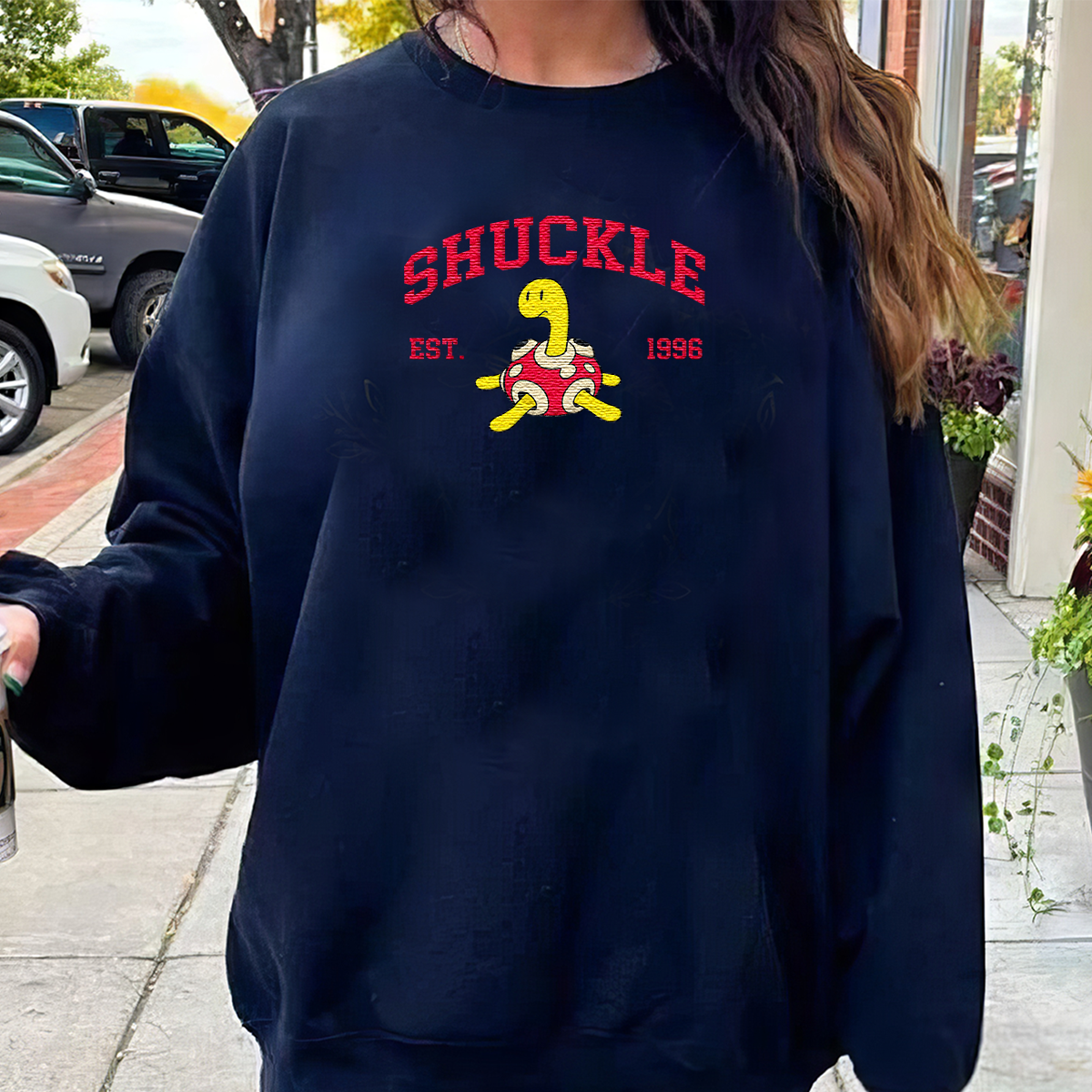Shuckle Adorable Anime-Themed Embroidered T-Shirt,Crewneck,Hoodie-Trendy Versatile and a Thoughtful Gift for Friends,H-C-877