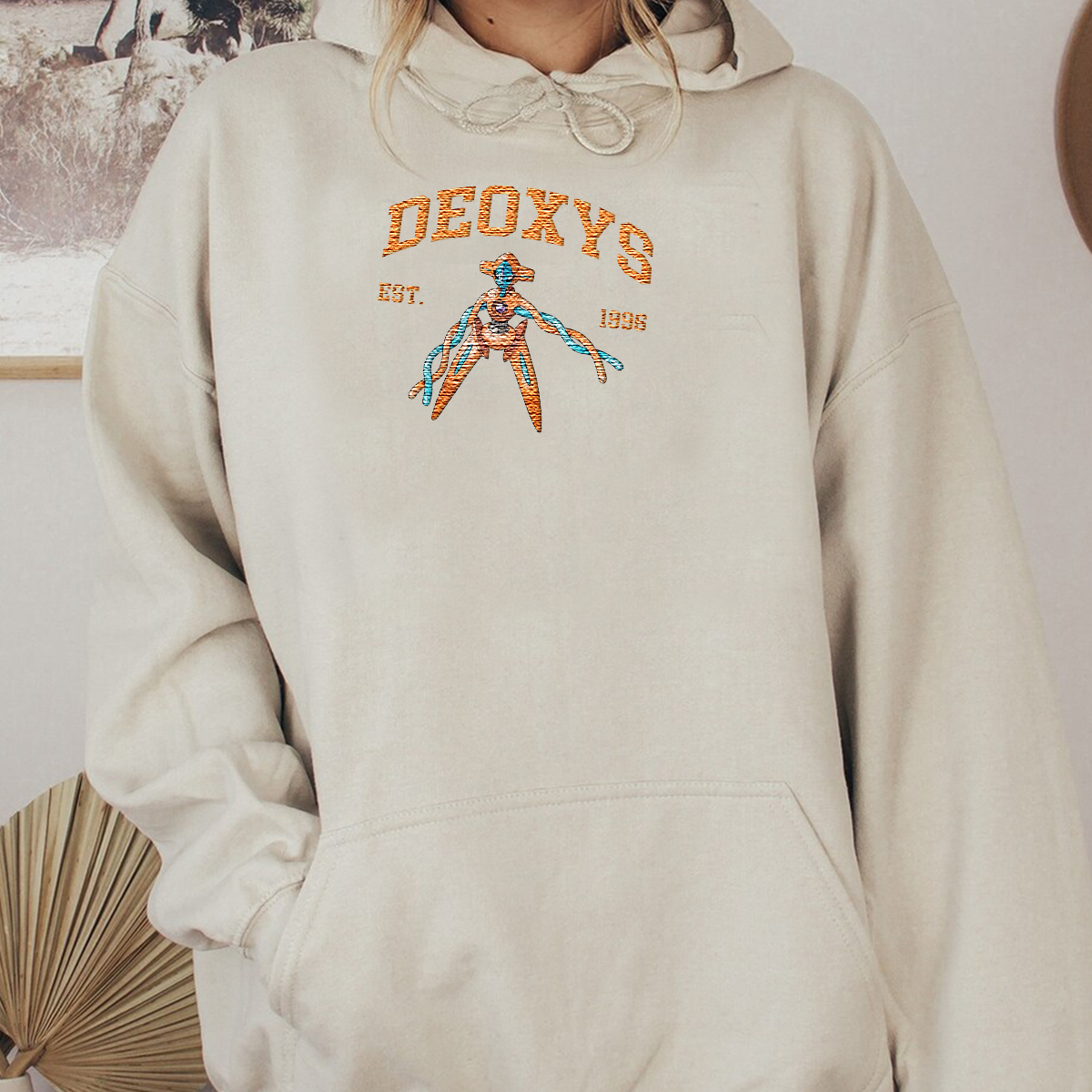 Deoxys Anime Characters Embroidered Unisex T-Shirt,Crewneck,Hoodie For Gift,H-C-1158