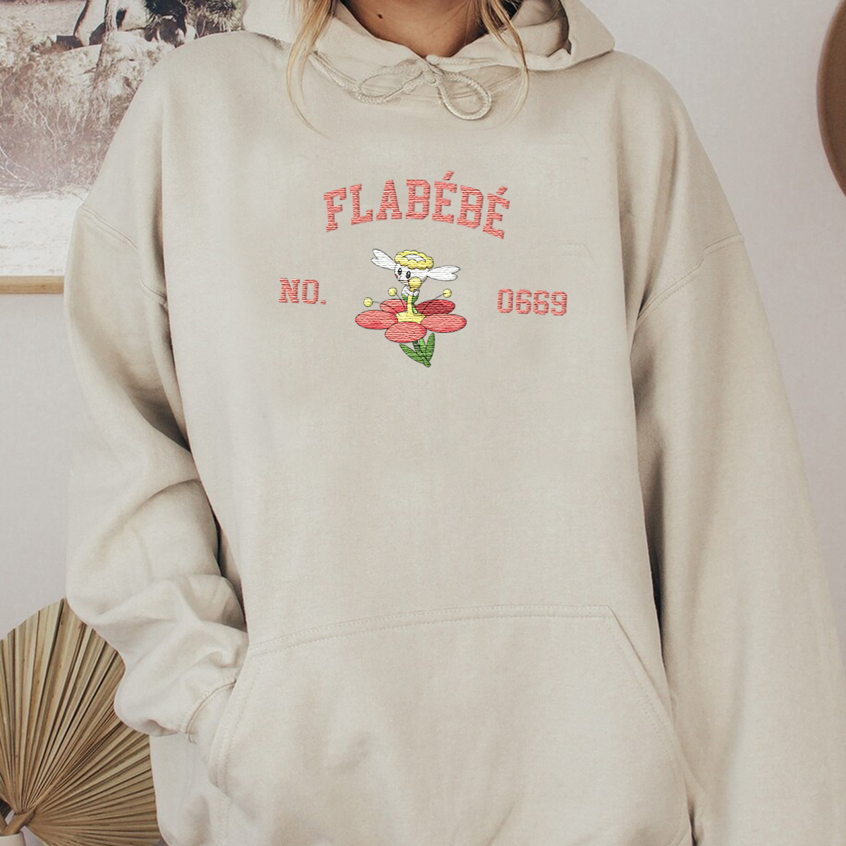 Flabebe Adorable Anime-Themed Embroidered T-Shirt,Crewneck,Hoodie-Trendy Versatile and a Thoughtful Gift for Friends,H-C-1642