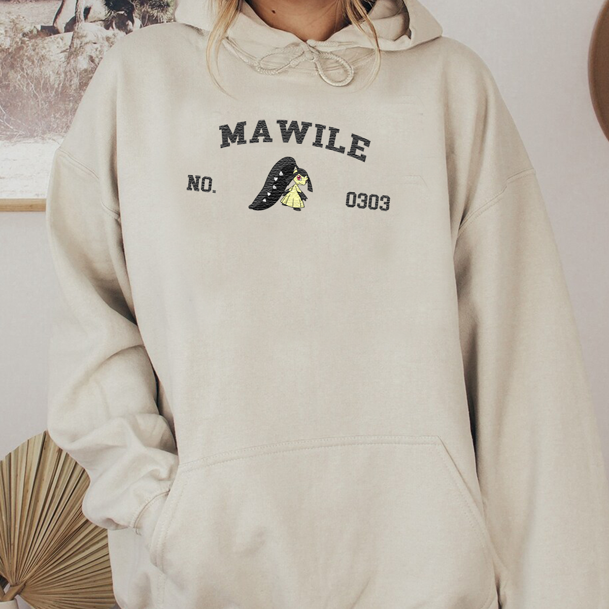 Mawile Anime Characters Embroidered Unisex T-Shirt,Crewneck,Hoodie For Gift,H-C-1290