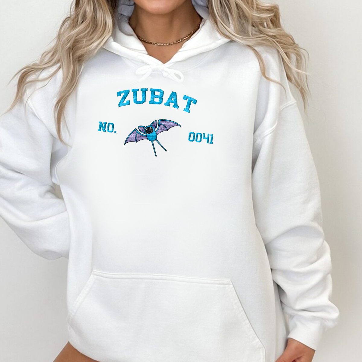 Zubat Anime Characters Embroidered Unisex T-Shirt,Crewneck,Hoodie For Gift,H-C-1272