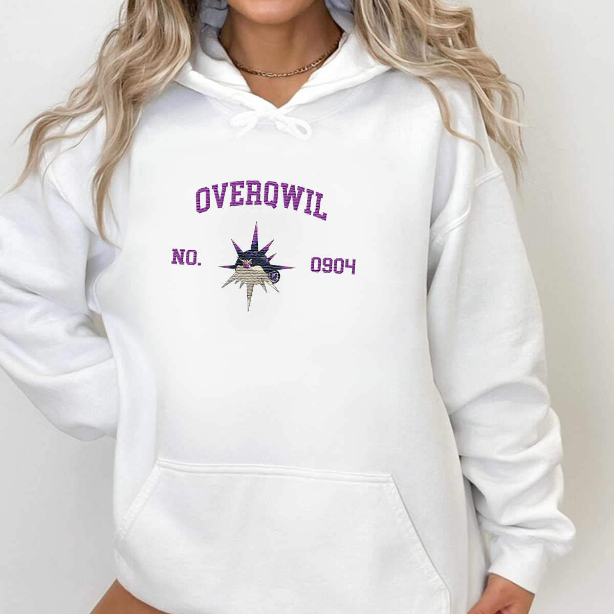 Overqwil Anime-Themed Embroidered T-Shirt,Crewneck,Hoodie-Trendy Versatile and a Thoughtful Gift for Friends,H-C-1822