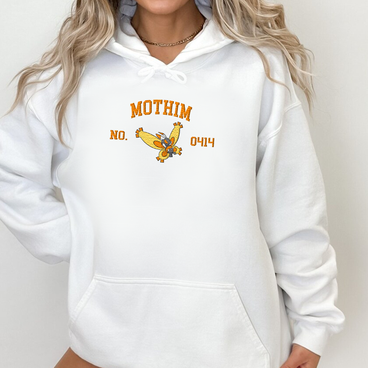 Mothim Adorable Anime-Themed Embroidered T-Shirt,Crewneck,Hoodie-Trendy Versatile and a Thoughtful Gift for Friends,H-C-1398