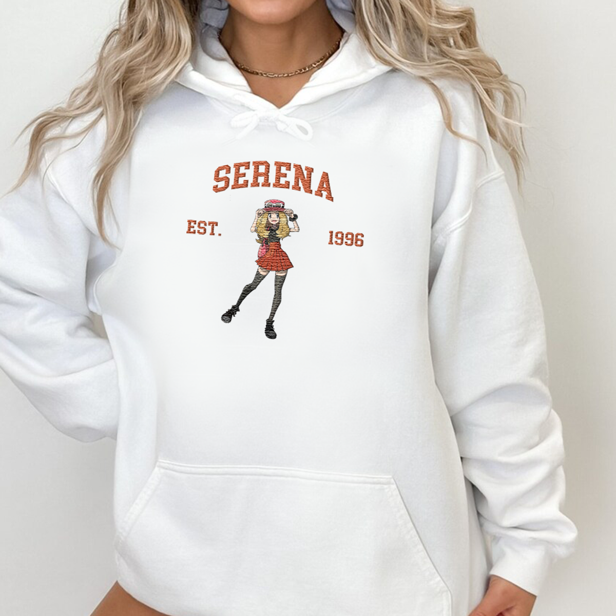 Serena Adorable Anime-Themed Embroidered T-Shirt,Crewneck,Hoodie-Trendy Versatile and a Thoughtful Gift for Friends,H-C-1452
